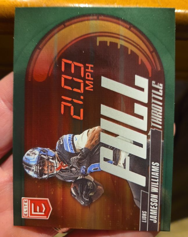 2025 Panini Donruss Elite Full Throttle Jameson Williams — front