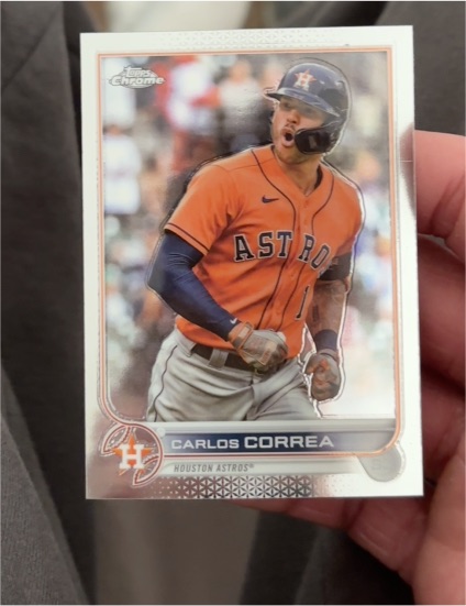 2022 Topps Chrome #213 Carlos Correa — front