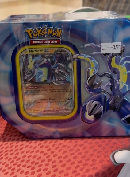 2023 Pokémon TCG Paldea Legends Tin Miraidon EX — front