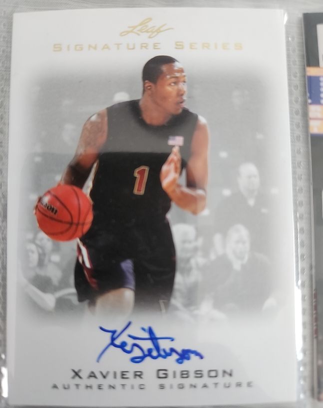 2012 Leaf Signature Series #BA-XG1 Xavier Gibson — front