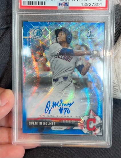 2017 Bowman Chrome Draft #CDA-QH Quentin Holmes — front