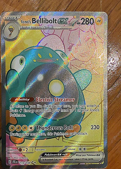 2025 Pokémon Journey Together #172 Iono's Bellibolt ex — front