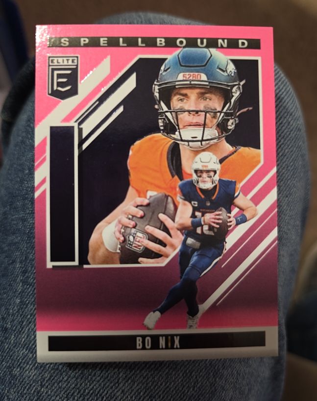 2025 Panini Donruss Elite Spellbound #27 Bo Nix — front