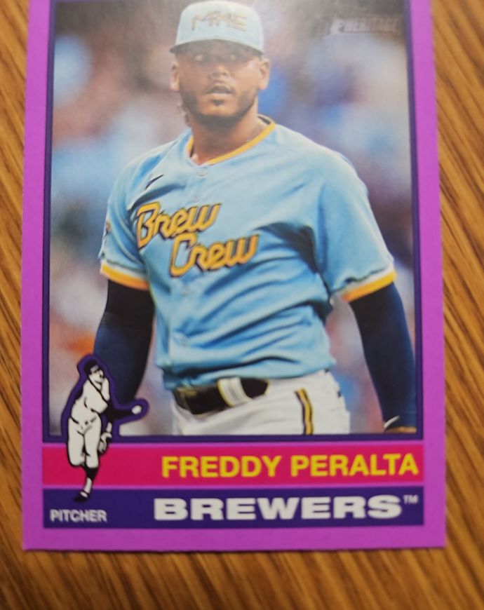 2025 Topps Heritage #76 Freddy Peralta — front