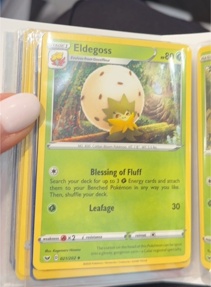 2020 Pokémon Sword & Shield #21 Eldegoss — front