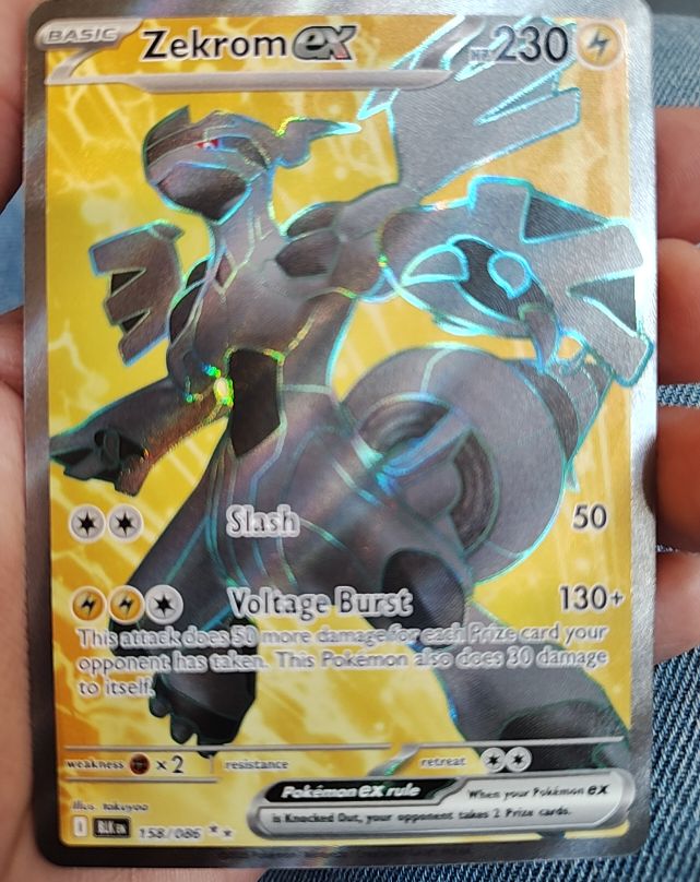 2025 Pokémon Scarlet & Violet Black Bolt #158 Zekrom EX — front