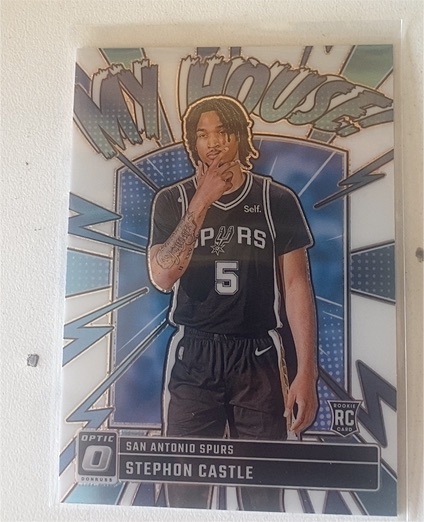 2024-25 Panini Donruss Optic #16 Stephon Castle My House Rookie Card — front