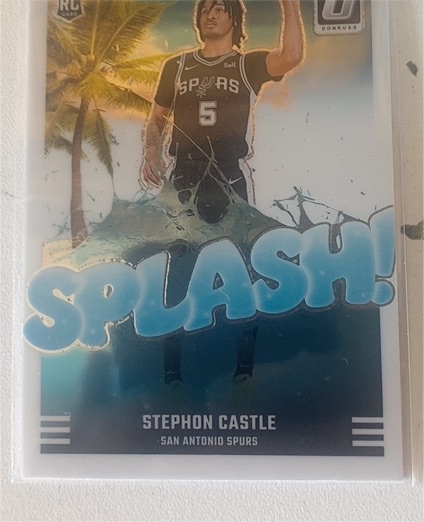 2024-25 Panini Donruss Optic #14 Stephon Castle Splash! — front