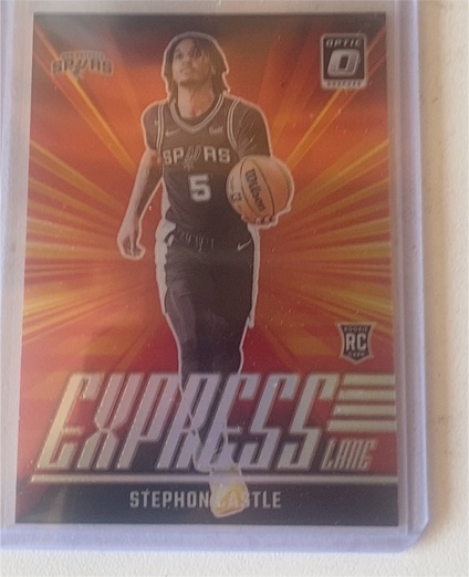 2024-25 Panini Donruss Optic #1 Stephon Castle Express Lane Rookie — front