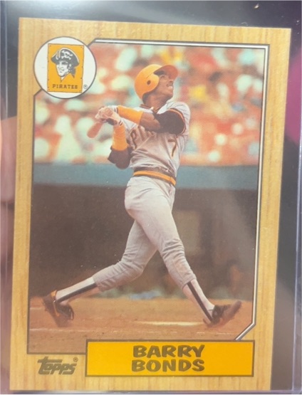 1987 Topps #320 Barry Bonds — front