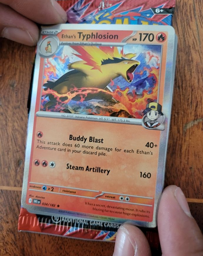 2025 Pokemon TCG #034 Ethan's Typhlosion — front