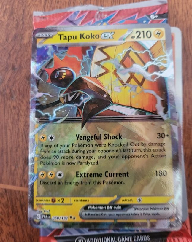 2023 Pokémon TCG SV04 Paradox Rift #068 Tapu Koko ex — front