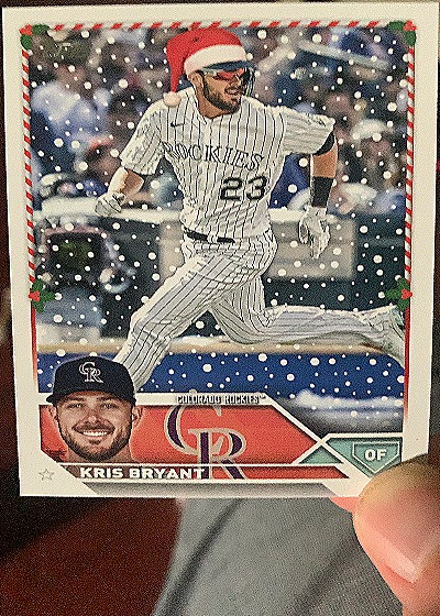 2023 Topps Holiday #H127 Kris Bryant — front