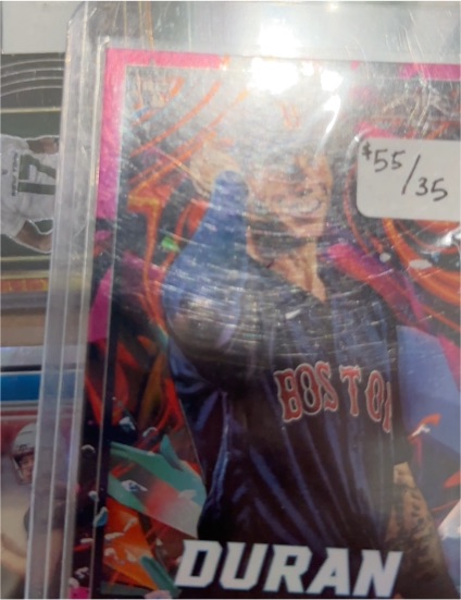 Unknown Duran Boston Baseball Card — front