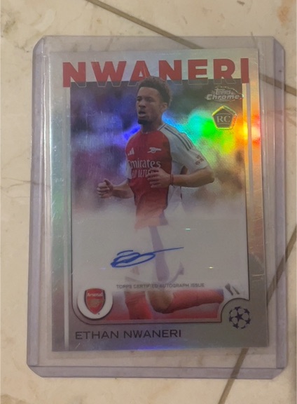 2024-25 Topps Chrome UEFA #CA-EN Ethan Nwaneri — front