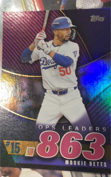 2025 Topps Series 2 OPS Leaders #OPS-15 Mookie Betts — front