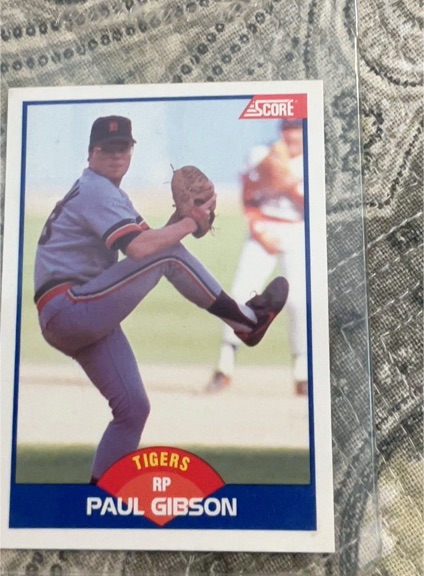 1989 Score #595 Paul Gibson — front