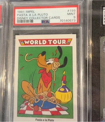 1991 Impel Disney Collector Cards #199 Pasta a la Pluto — front