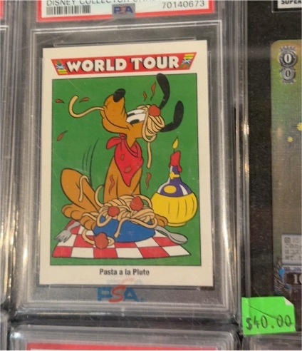1991 Impel Disney World Tour #199 Pasta a la Pluto — front