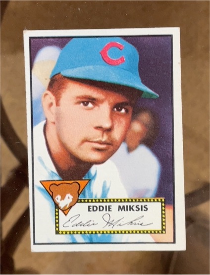 1952 Topps #172 Eddie Miksis — front