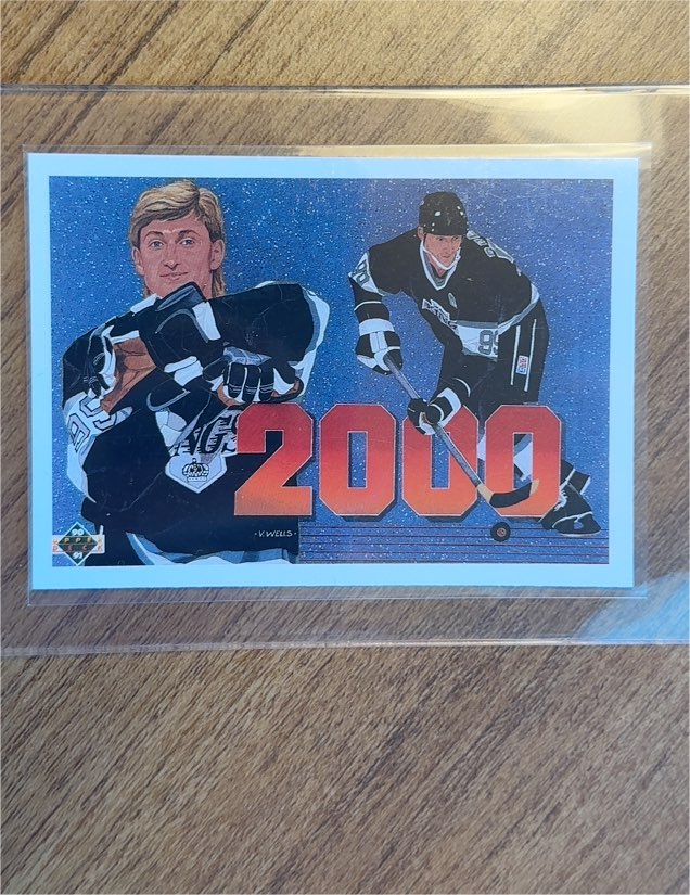 1990-91 Upper Deck #545 Wayne Gretzky 2000th Point — front