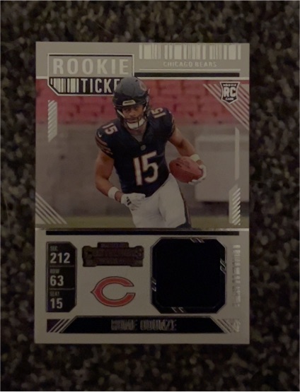 2024 Panini Contenders Rookie Ticket Patch #RTS-ROE Rome Odunze — front