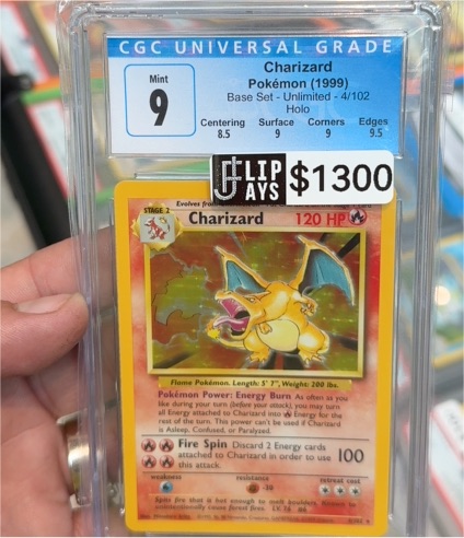1999 Pokémon #4 Charizard — front