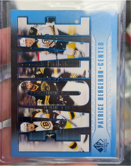 2023-24 Upper Deck SP Authentic Evolve #E-6 Patrice Bergeron — front