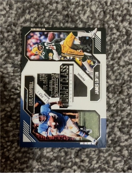 2024 Panini Contenders Historic Draft Class #2 Earl Campbell & James Lofton — front
