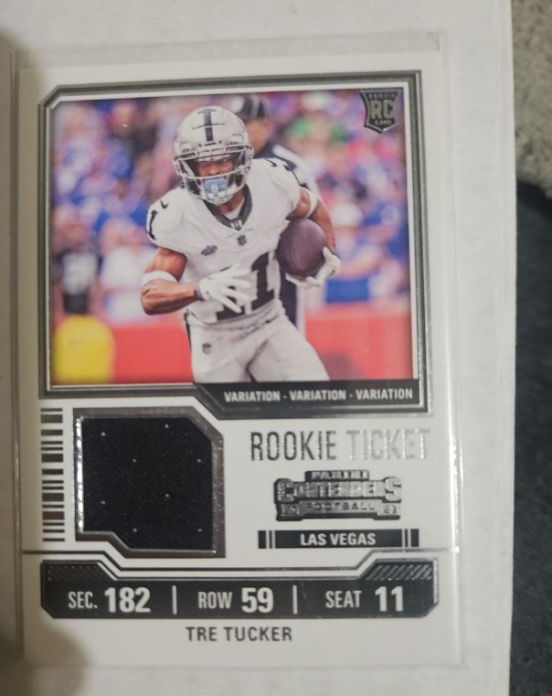 2023 Panini Contenders Rookie Ticket Swatches Variation #TS35V Tre Tucker — front