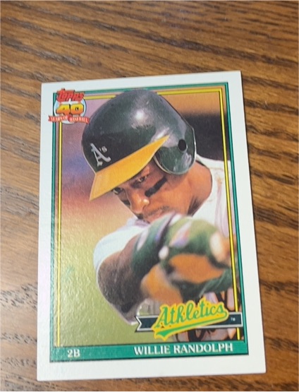 1991 Topps #525 Willie Randolph — front