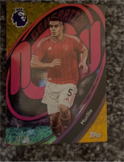 2026 Topps Premier League Generation Now Murillo #21/30 — front