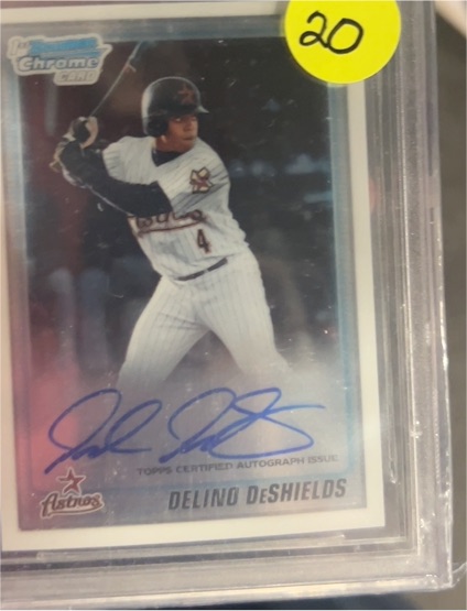 2010 Bowman Chrome Draft #BDPP83 Delino DeShields Auto RC — front