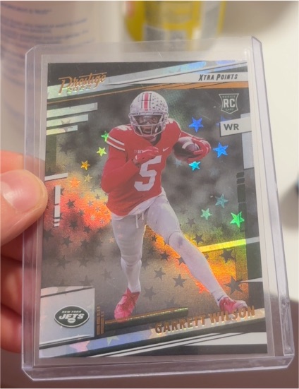 2022 Panini Prestige #308 Garrett Wilson Xtra Points Astral — front