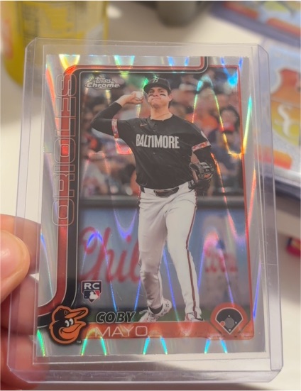 2025 Topps Chrome #120 Coby Mayo — front