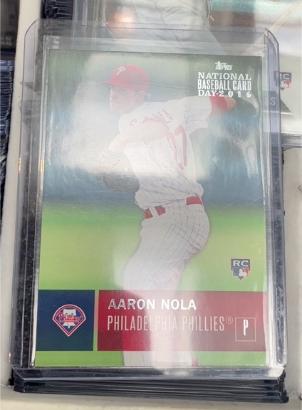 2018 Topps Now National Baseball Card Day #NTCDG-1 Aaron Nola — front
