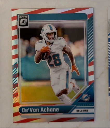 2024 Panini Donruss Optic #122 De'Von Achane — front