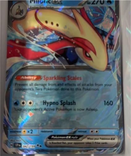 2024 Pokémon TCG SV08: Surging Sparks #042 Milotic ex — front
