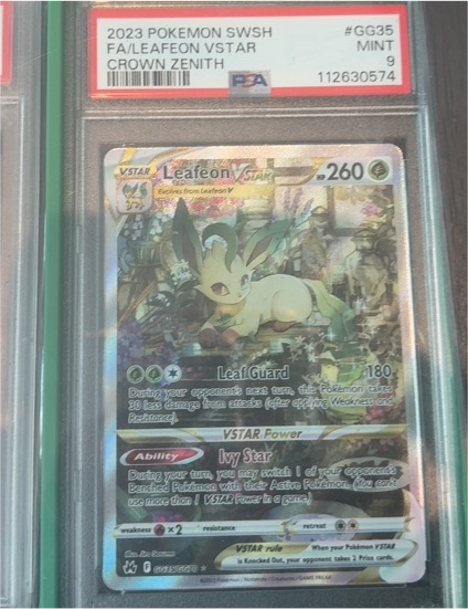 2023 Pokémon SWSH #GG35 Leafeon VSTAR Crown Zenith — front