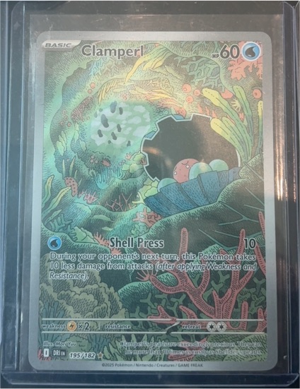 2025 Pokemon SV10: Destined Rivals #195 Clamperl Illustration Rare — front