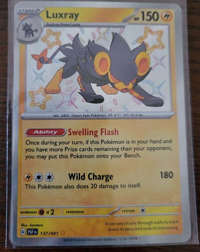 2024 Pokémon SV: Paldean Fates #137 Luxray — front