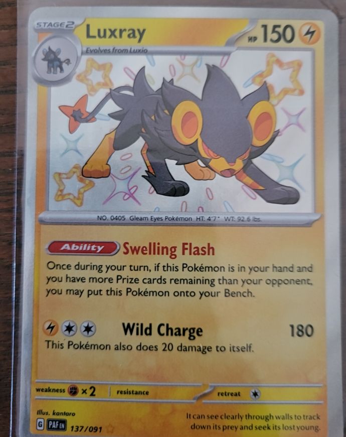2023 Pokémon SV: Paldean Fates #137 Luxray — front