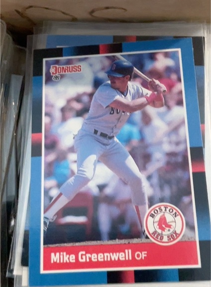 1988 Donruss #339 Mike Greenwell Boston Red Sox — front