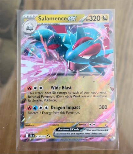 2025 Pokémon #114 Salamence ex — front