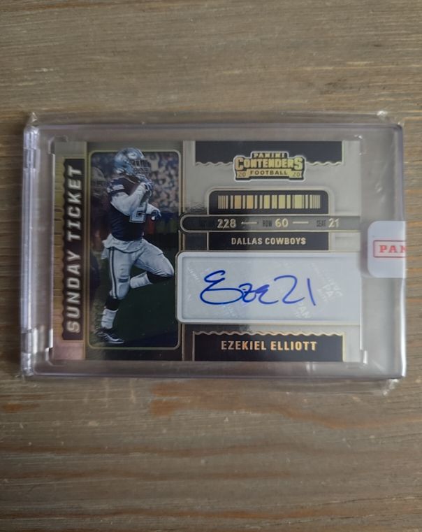 2020 Panini Contenders Sunday Ticket Ezekiel Elliott — front