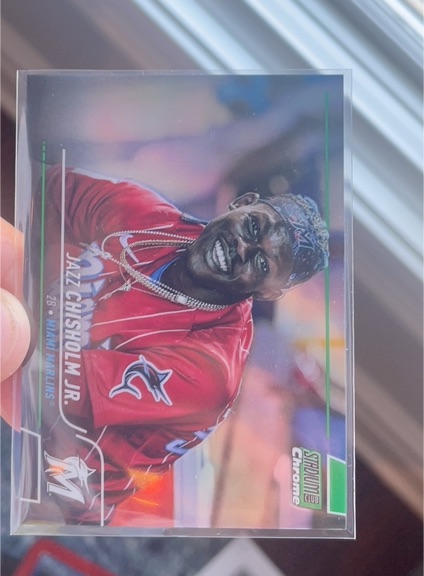 2022 Topps Stadium Club Chrome #266 Jazz Chisholm Jr. — front
