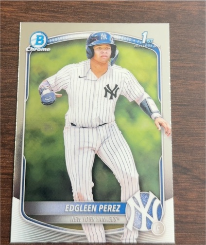 2025 Bowman Chrome #BCP-80 Edgleen Perez — front