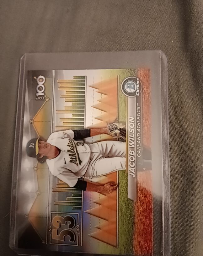 2024 Bowman Chrome #BTP-53 Jacob Wilson Oakland Athletics — front