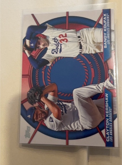 2025 Topps Series 2 #DD-8 Clayton Kershaw / Sandy Koufax Dynamic Duos — front
