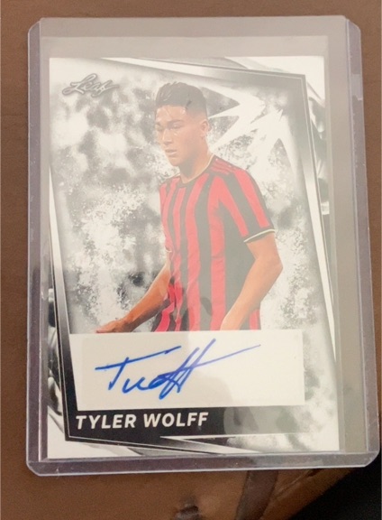 2024 Leaf Soccer #BA-TW1 Tyler Wolff Autograph — front